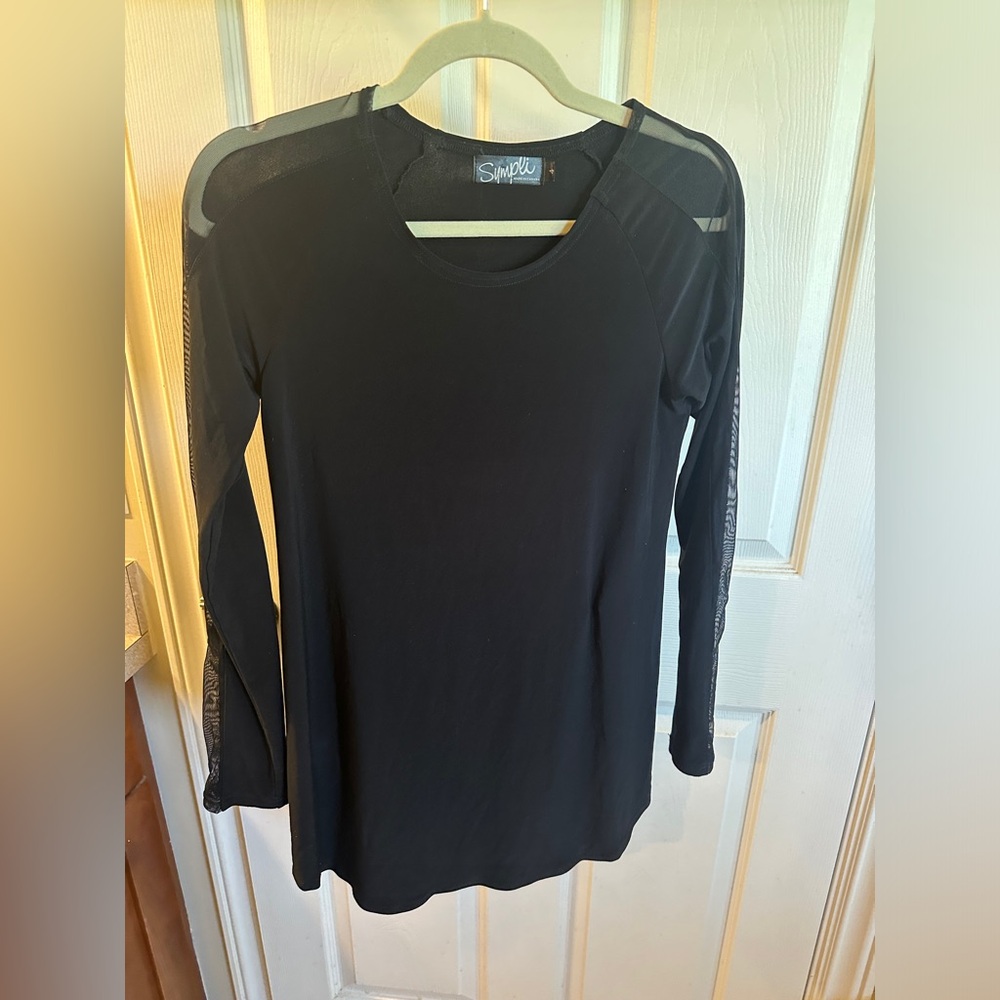 Sympli Black Top Long Sleeve